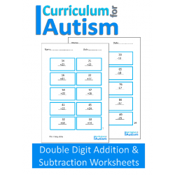 Double Digit Addition and Subtraction Worksheets